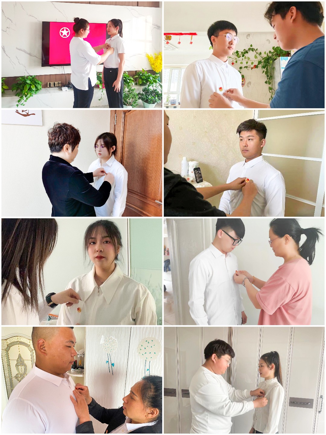 2家中父母兄长为新入团团员佩戴团徽.jpg 2家中父母兄长为新入团团员佩戴团徽.jpg